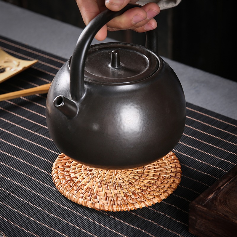 家用功夫茶具茶道茶壺託隔熱墊創意防滑壺託茶壺墊託大號壺託壺墊-細節圖2