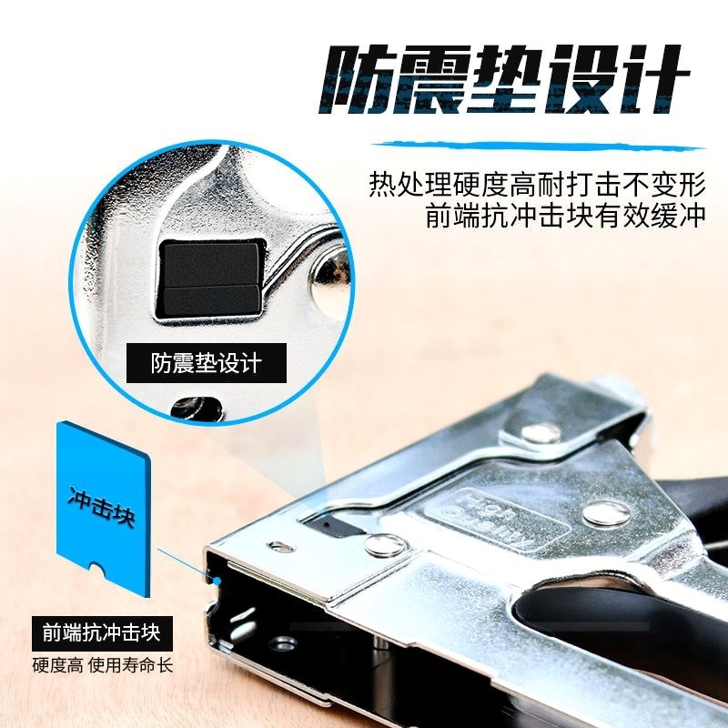 三用手動打釘機 型直釘型門型碼釘射釘器8mm門型釘子-細節圖2
