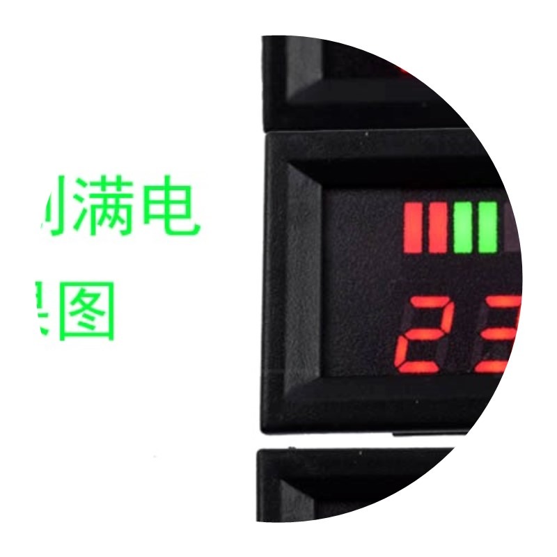 12/24/48/60/72/84V電動車蓄電池電量表顯示器直流鋰電池電壓-細節圖5
