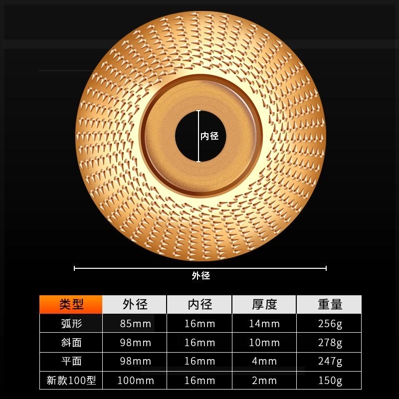 角磨機銼刀木工打磨塑型刺盤砂輪片雕刻修磨圓盤磨木銼根雕磨刀-細節圖3