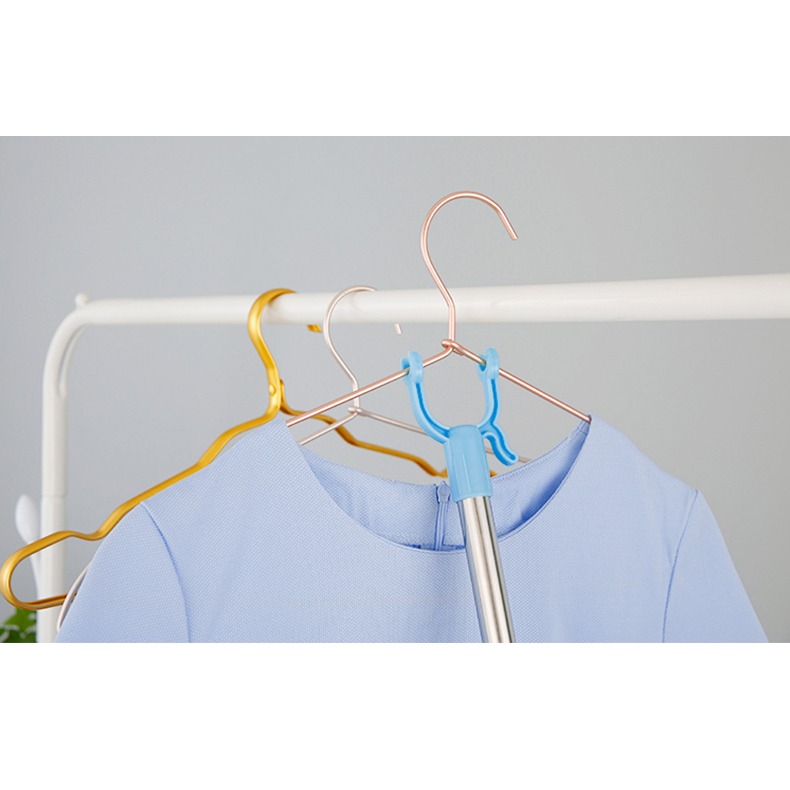 伸縮撐衣桿家用晾衣桿架取衣服叉桿挑衣桿晾衣撐掛衣叉曬衣桿叉子-細節圖10