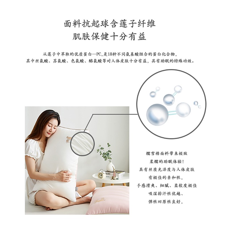 枕頭一對護頸椎家用枕芯助睡眠單人酒店專用單個裝夏季宿舍女整頭-細節圖4