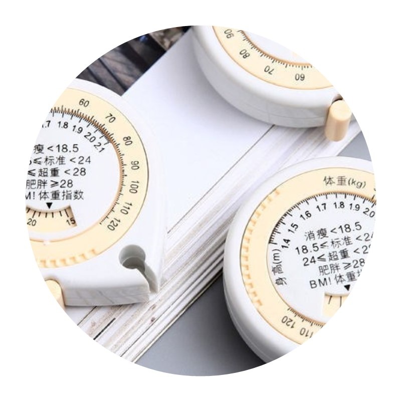 。BMI健康捲尺 胸圍臀圍腰圍測量尺 高精度皮尺健身 可愛量三圍軟-細節圖5