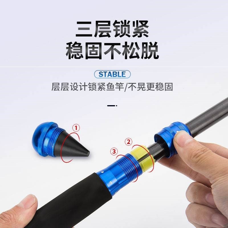 。多功能換把臺釣多變把手一竿多用釣魚竿超硬手把節手柄配件-細節圖2