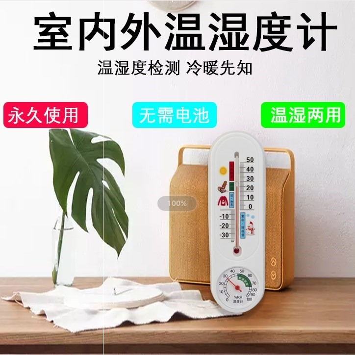 。溫度計家用室內溫濕度計高精度幹濕嬰兒房大棚養殖幹濕兩用溫度-細節圖3