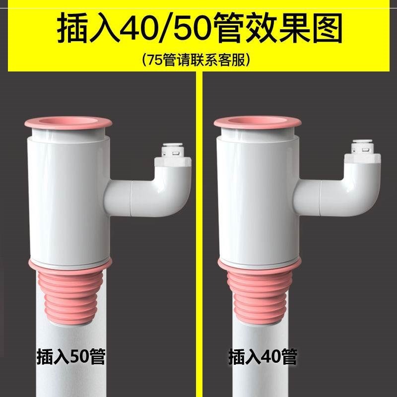 。廚房水槽洗碗機凈水器下水管道小廚寶洗衣機排水管二合一接頭三-細節圖4