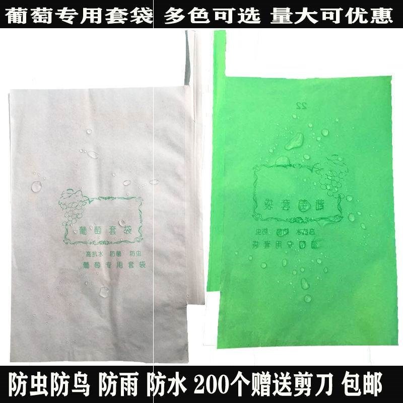 。水果袋綠色木漿紙袋防蟲袋白色葡萄套袋果袋芒果琵琶橙子防鳥防-細節圖2
