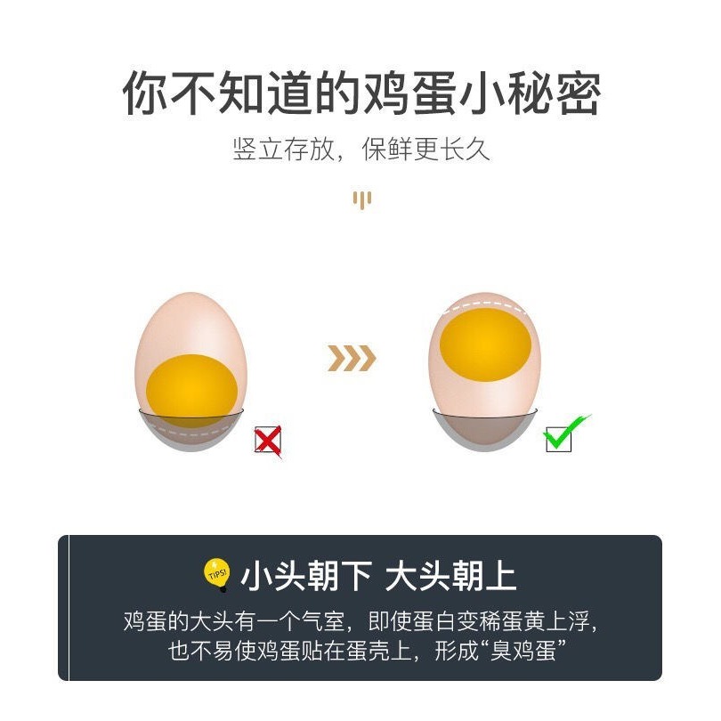 。裝蛋盒冰箱雞蛋收納盒蛋託食品保鮮盒收納盒帶蓋放冰箱盒雞蛋盒-細節圖6