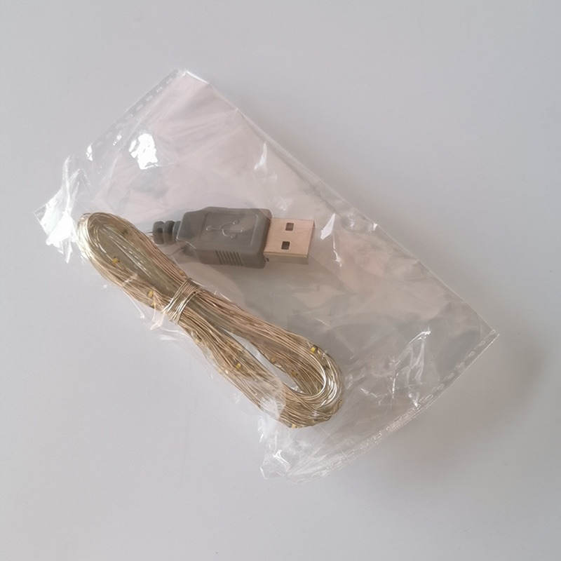 小銅絲串燈浪漫房間裝飾ins少女風臥室家居捕夢網配件電池款帶閃-細節圖7