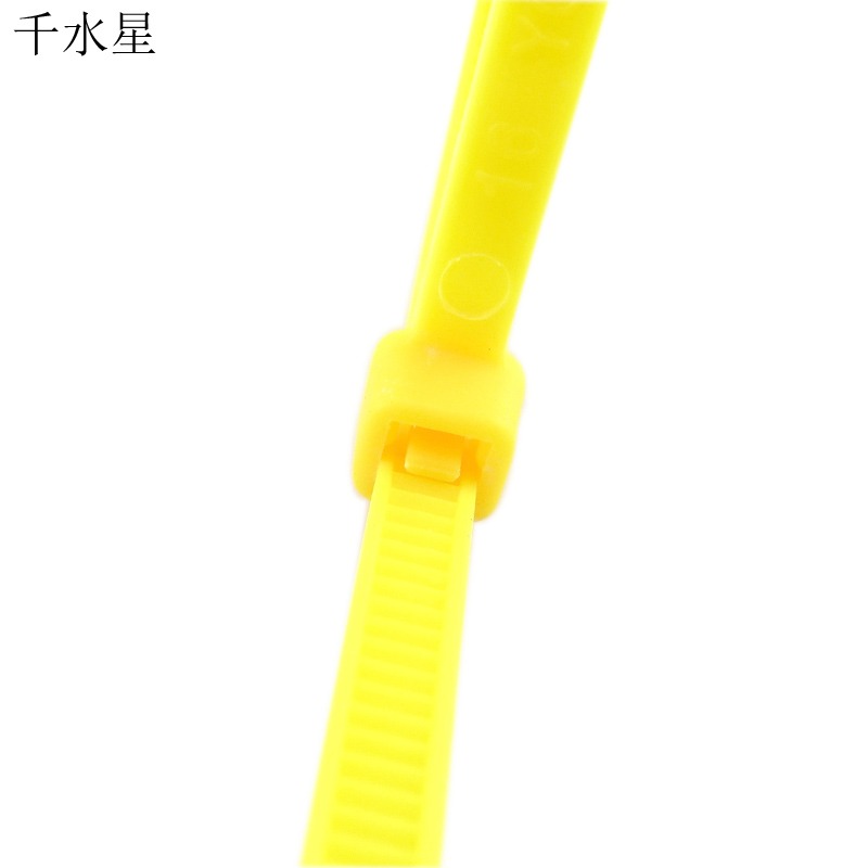 塑料扎帶包4*150（100只裝）diy模型拼裝固定帶 黃色尼龍扎帶工具-細節圖4