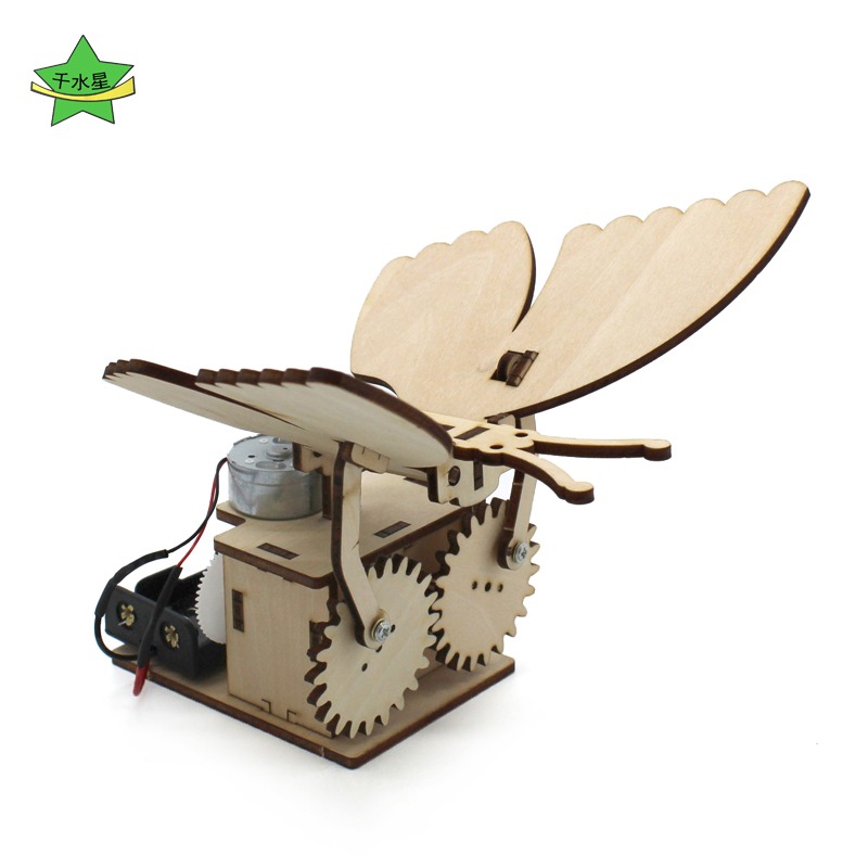 塗色機械蝴蝶1號 親子diy手工玩具創意小發明科技小製作電動模型-細節圖5