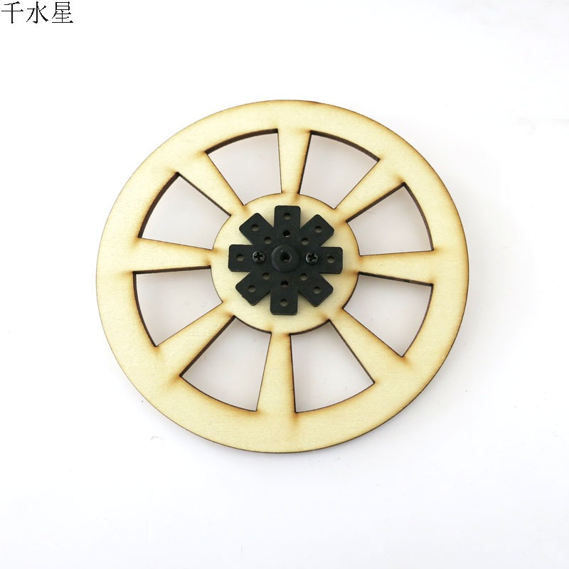 木質車輪 DIY手工製作拼裝玩具車輪胎 窄輪胎 模型車輪 光盤輪子-細節圖3