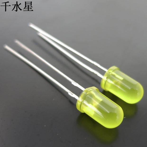 5mm彩發彩LED元件發光二極管 DIY紅綠黃信號燈 科學實驗模型彩燈-細節圖4