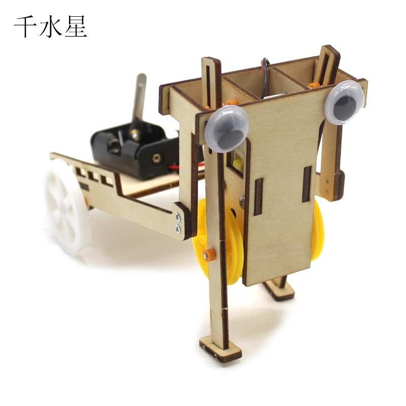 diy機器人拉車材料包 手工拼裝DIY走路機器人模型玩具創客實驗-細節圖9