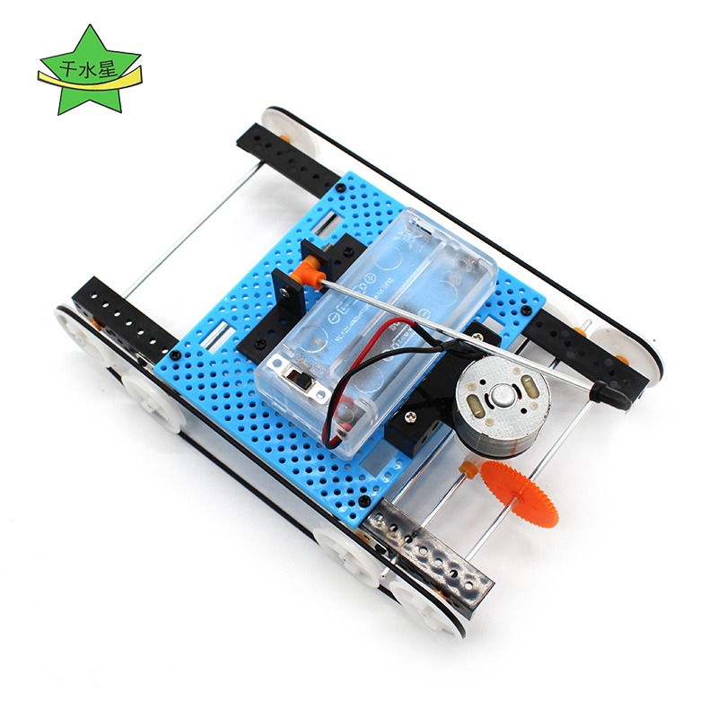 趣味坦克套件1號 自制手工坦克模型材料包 兒童diy發明科技小製作-細節圖3