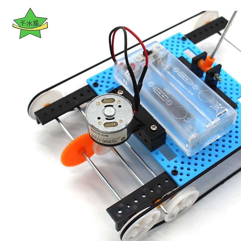 趣味坦克套件1號 自制手工坦克模型材料包 兒童diy發明科技小製作-細節圖4