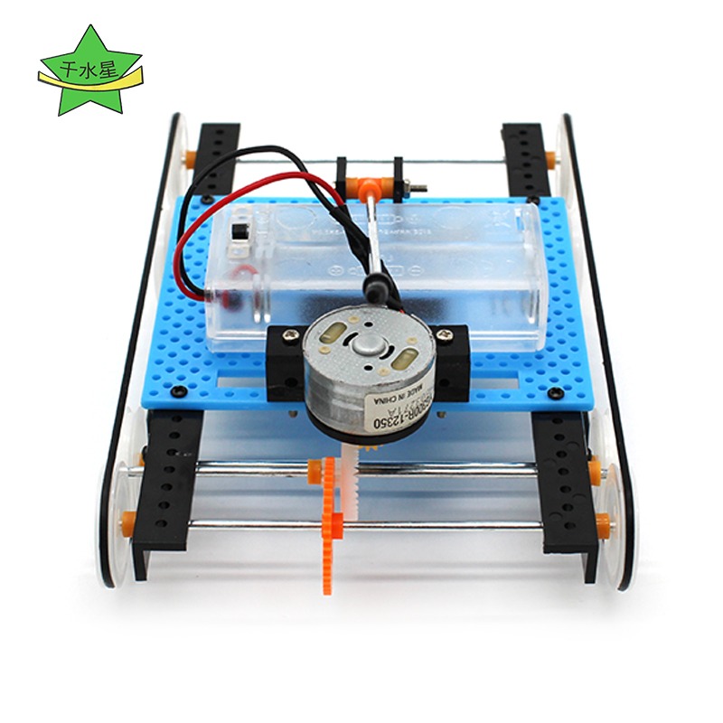 趣味坦克套件1號 自制手工坦克模型材料包 兒童diy發明科技小製作-細節圖5
