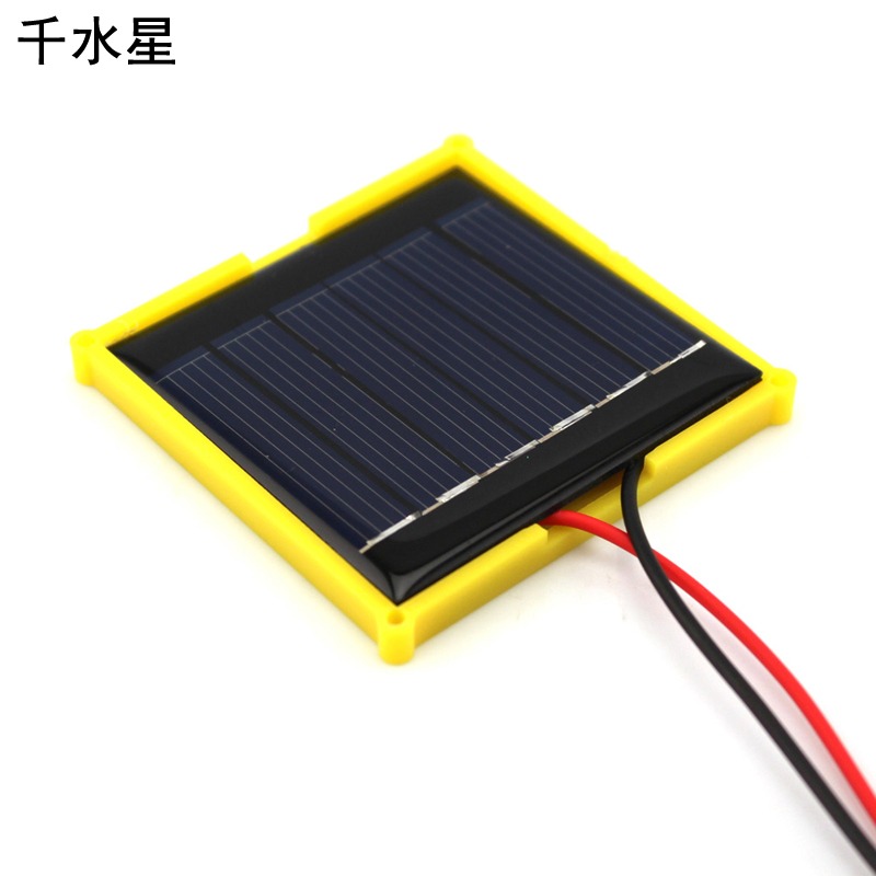 配線太陽能電池板3V100MA 焊線免焊接 diy電子積木 模型材料-細節圖2
