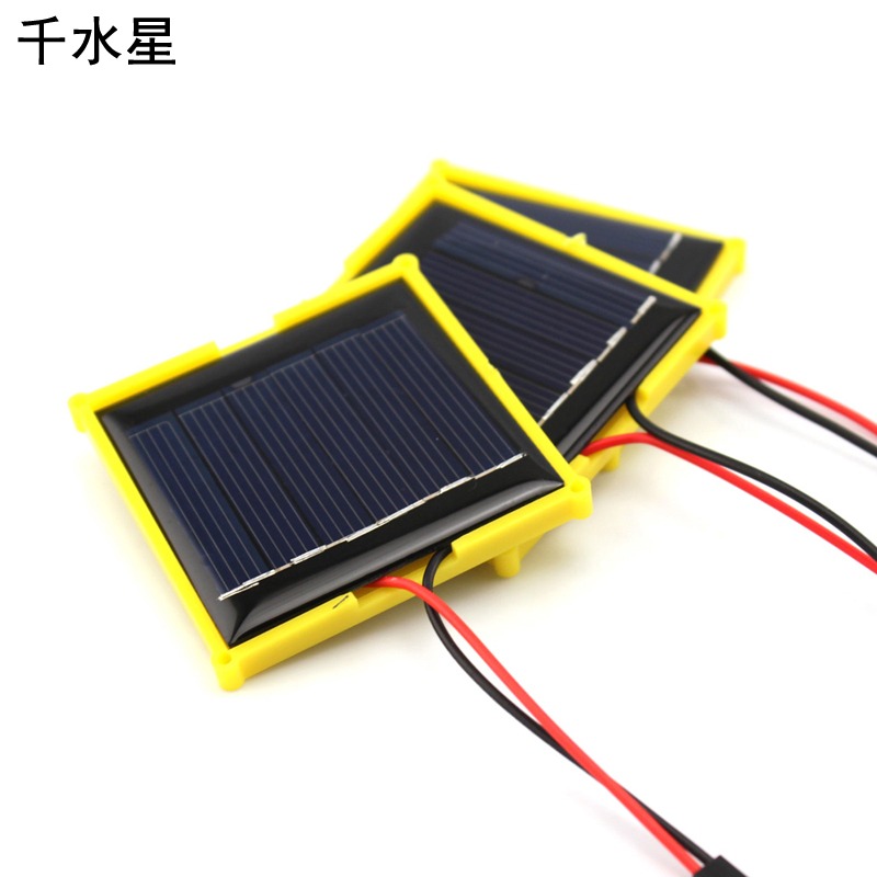 配線太陽能電池板3V100MA 焊線免焊接 diy電子積木 模型材料-細節圖5