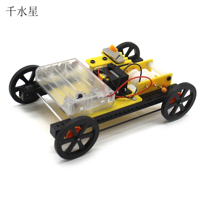齒輪換擋小車 創客培訓科學實驗科技小發明DIY手工拼裝模型材料包-細節圖5