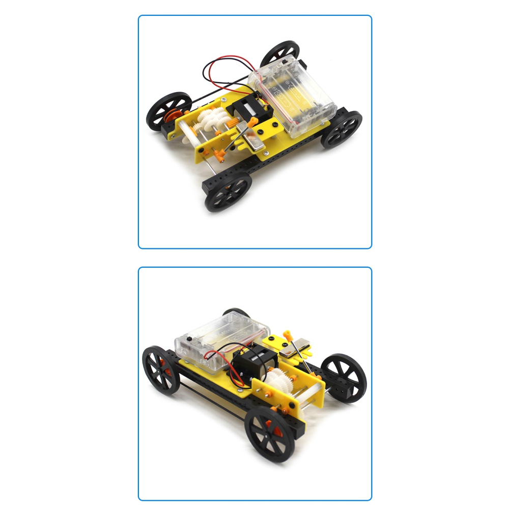 齒輪換擋小車 創客培訓科學實驗科技小發明DIY手工拼裝模型材料包-細節圖10