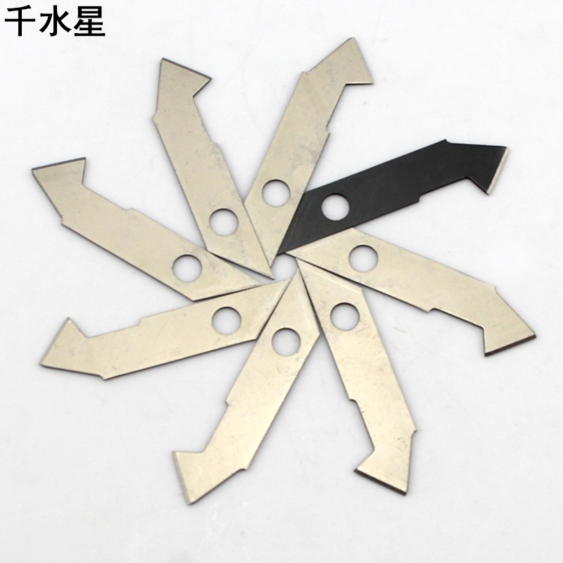 鉤刀片(1盒/10片）雕刻刀刀片 勾刀片 模型板刀 美工刀異形刀片-細節圖5