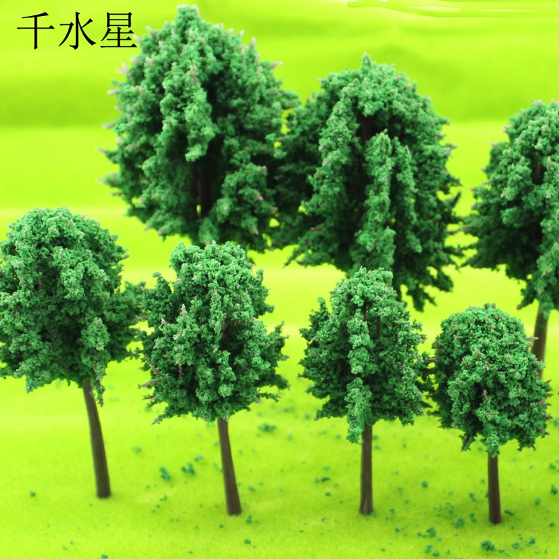 TD成品樹模型樹綠樹成品樹幹建築模型材料diy手工製作沙盤場景-細節圖4
