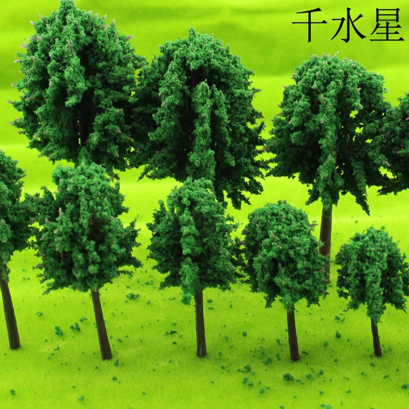 TD成品樹模型樹綠樹成品樹幹建築模型材料diy手工製作沙盤場景-細節圖6