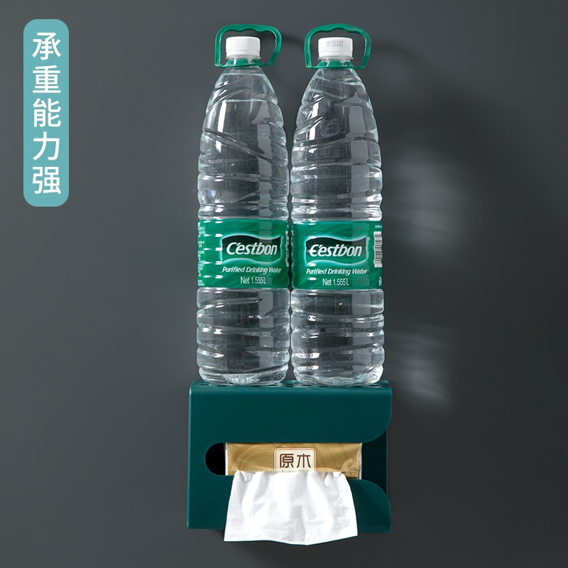 紙巾盒抽紙盒廚房家用客廳餐廳巾創意壁掛式紙巾收納盒臥室免打孔-細節圖3
