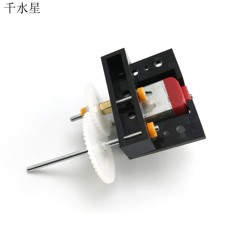 C1A減速齒輪箱 DIY科技小製作 創意手工 齒輪玩具 減速電機 馬達-細節圖5