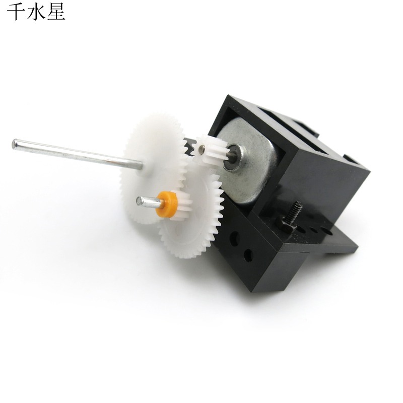 C1A減速齒輪箱 DIY科技小製作 創意手工 齒輪玩具 減速電機 馬達-細節圖6