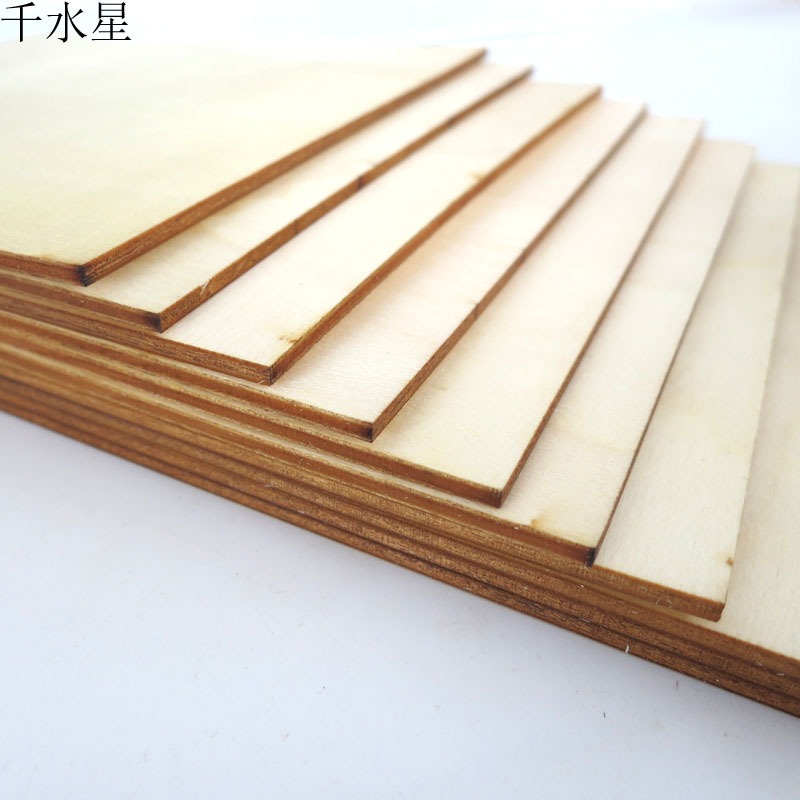 正方形150*150*3mm 模型製作DIY小屋材料 模型薄木片手工材料木板-細節圖4
