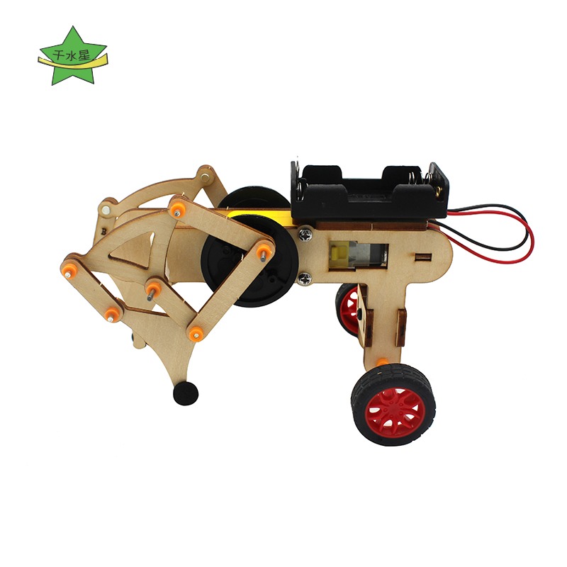 組裝機械獸STEAM創客教育手工拼裝模型科技小發明diy親子互動玩具-細節圖3