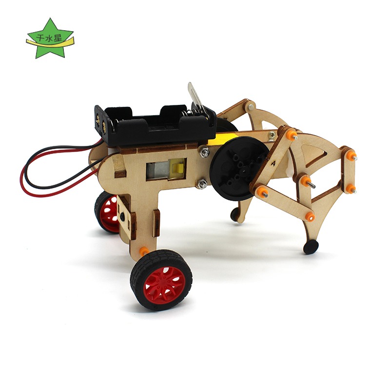 組裝機械獸STEAM創客教育手工拼裝模型科技小發明diy親子互動玩具-細節圖5