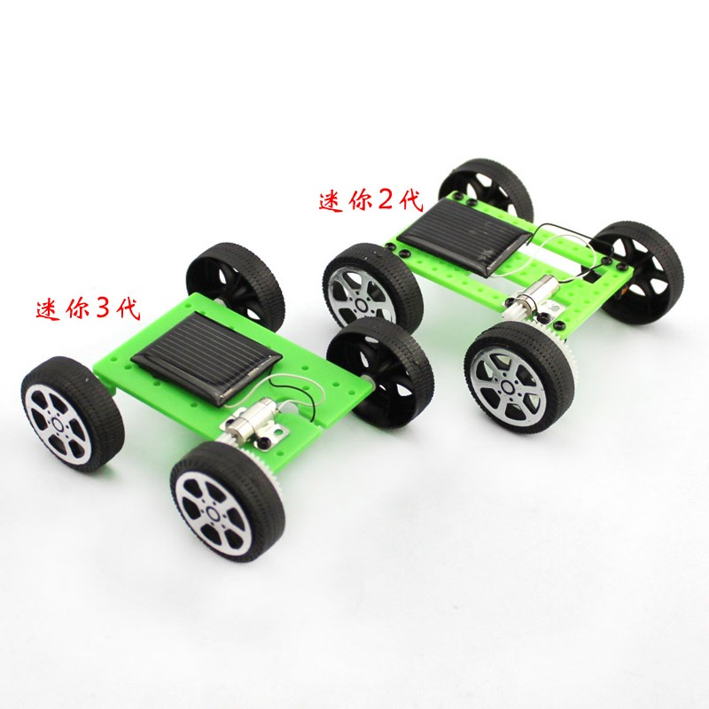 迷你太陽能小車 diy科技小製作新能源趣味發明玩具模型車手工拼裝-細節圖4