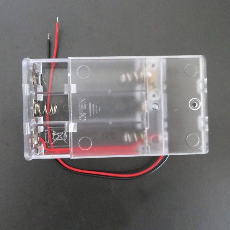 3節五號透明電池盒 DIY模型玩具配件 帶開關導線 4.5v電源 千水星-細節圖5