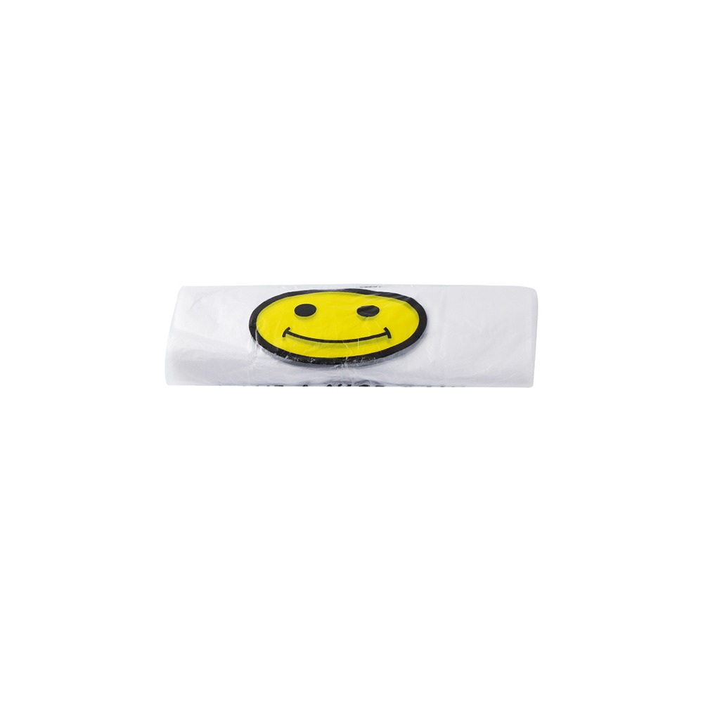 透明笑臉塑料袋食品袋購物袋外賣打包袋手提方便袋馬甲背心垃圾袋-細節圖5
