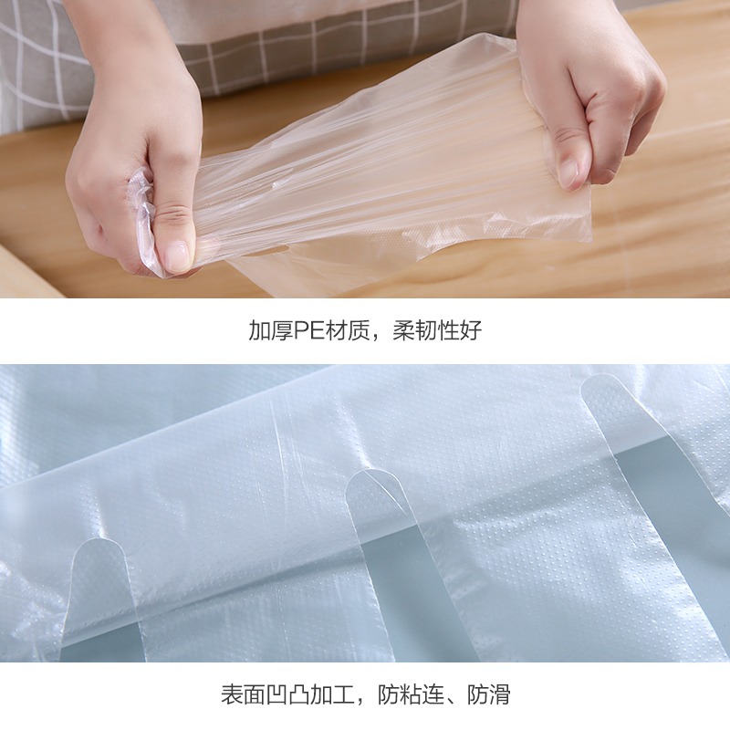 一次性手套食品餐飲塑料透明加厚多用途pe食品級廚房薄膜手膜家用-細節圖4
