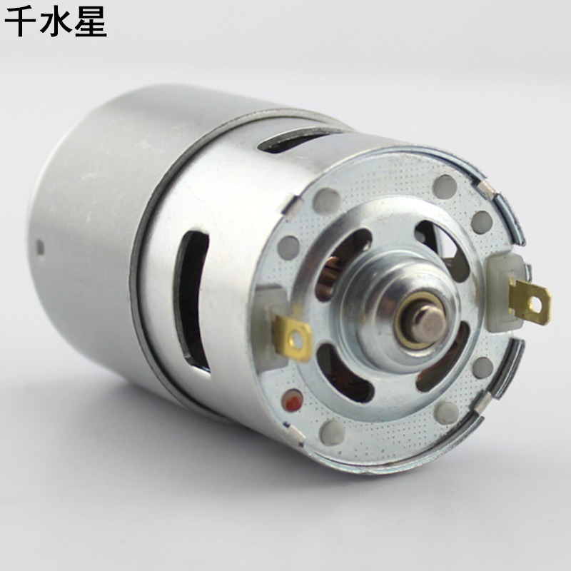 795電機(D型軸) 12-24V高轉速大扭力 帶軸承 大功率直流模型馬達-細節圖5
