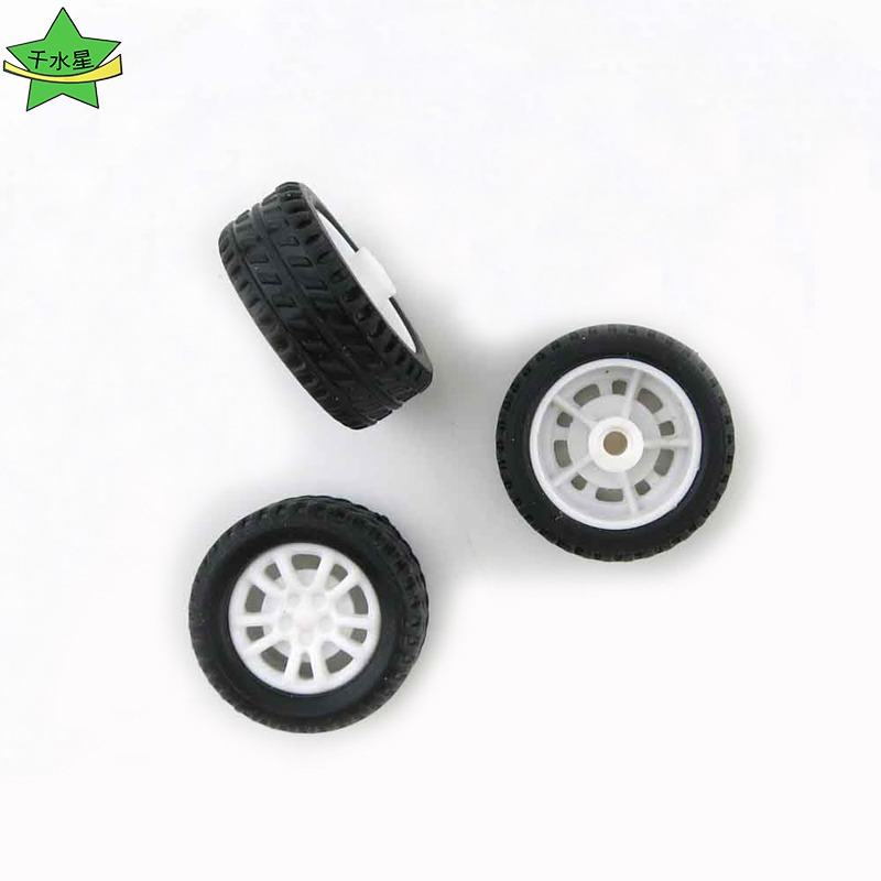 20*8*1.9 鏤空橡膠小車輪胎 玩具車輪 DIY手工小製作車模模型配件-細節圖4