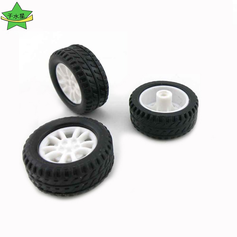 20*8*1.9 鏤空橡膠小車輪胎 玩具車輪 DIY手工小製作車模模型配件-細節圖5