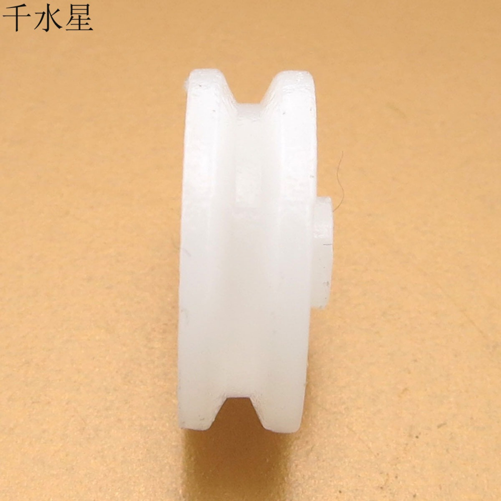 2*13mm皮帶輪模型拼裝材料DIY塑料車輪滑輪組小製作配件傳動輪-細節圖3