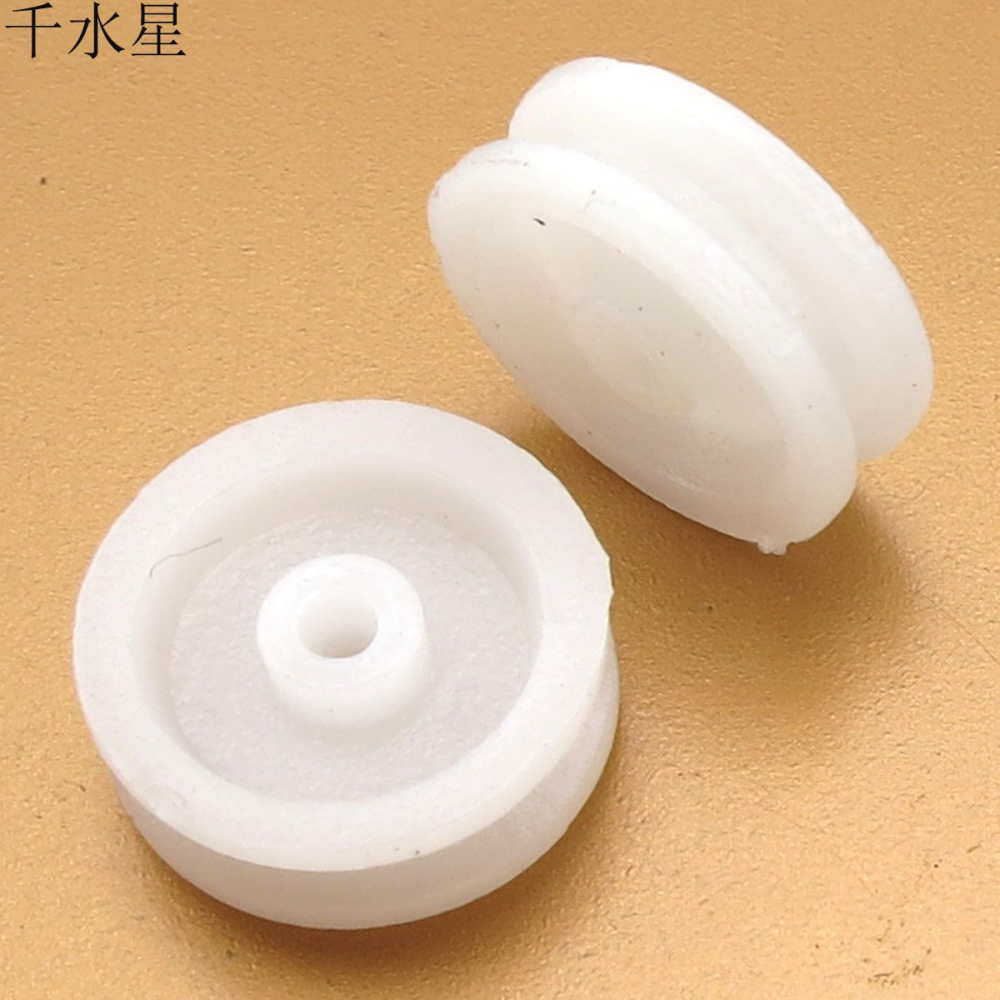 2*13mm皮帶輪模型拼裝材料DIY塑料車輪滑輪組小製作配件傳動輪-細節圖7