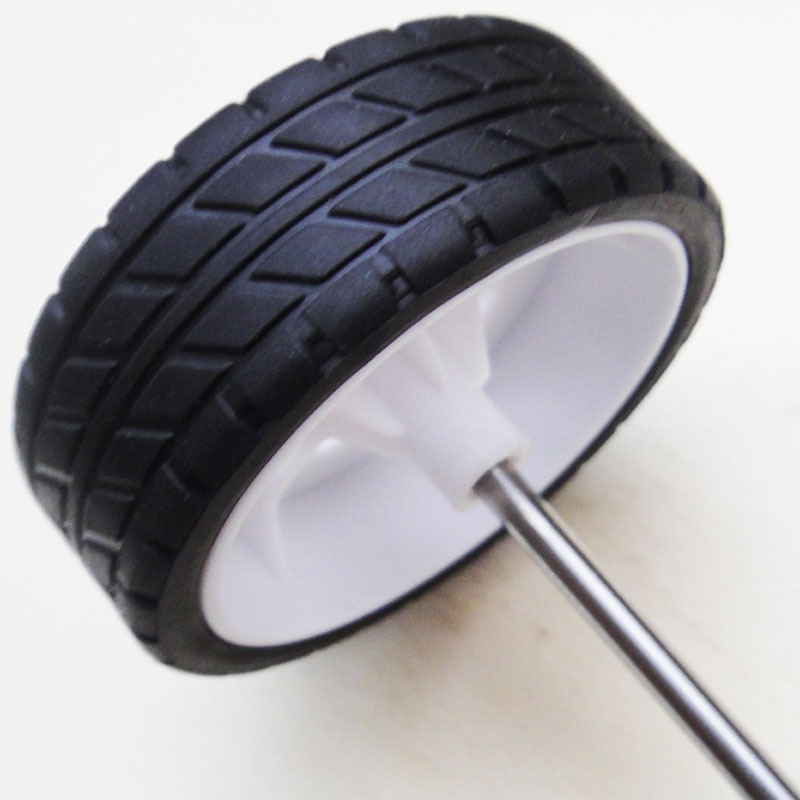 橡膠車輪 玩具小車輪 diy四驅車模型製作配件 手工製作電動小車-細節圖8