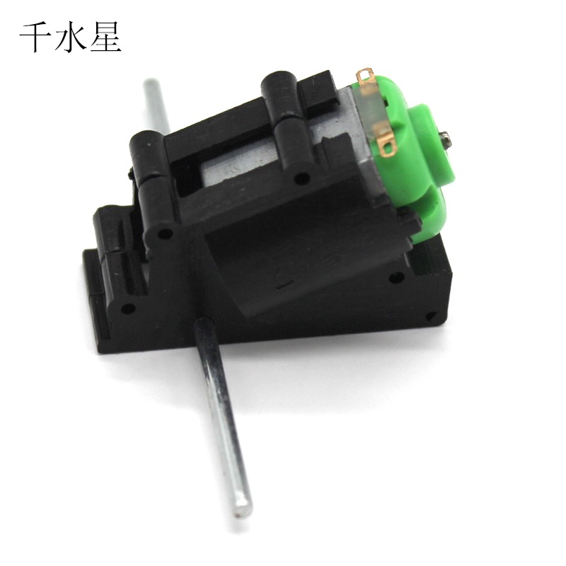 雙軸斜角減速電機 減速齒輪箱雙出軸車模配件DIY遙控車模型小馬達-細節圖2