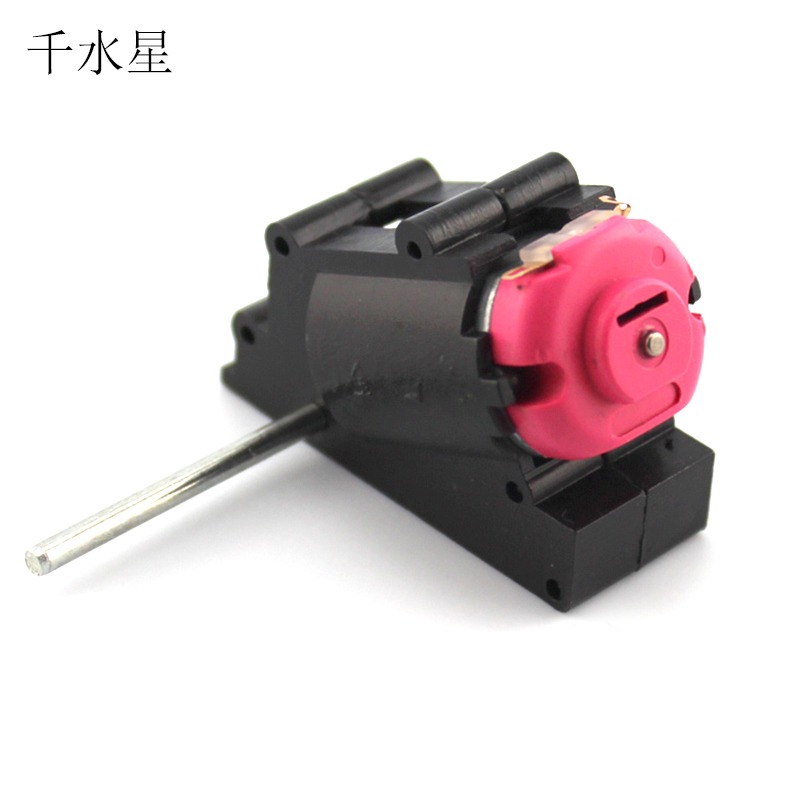 雙軸斜角減速電機 減速齒輪箱雙出軸車模配件DIY遙控車模型小馬達-細節圖3