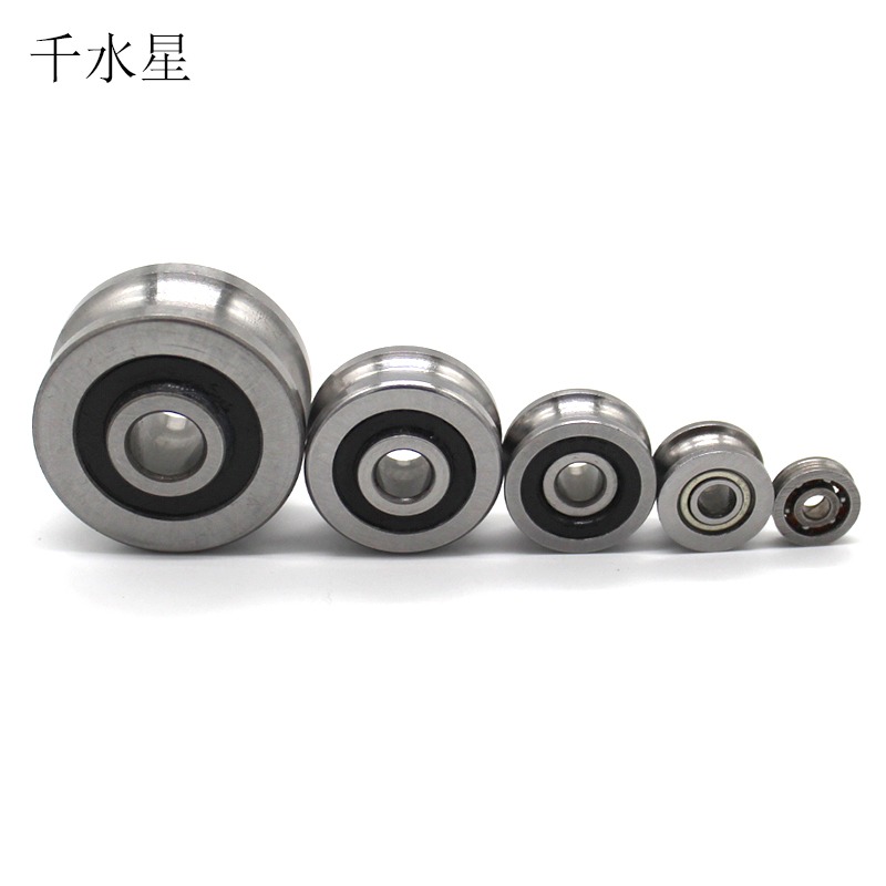V型U型軸承皮帶輪 滑動軸承傳動 金屬皮帶輪 起重機模型車配件-細節圖8