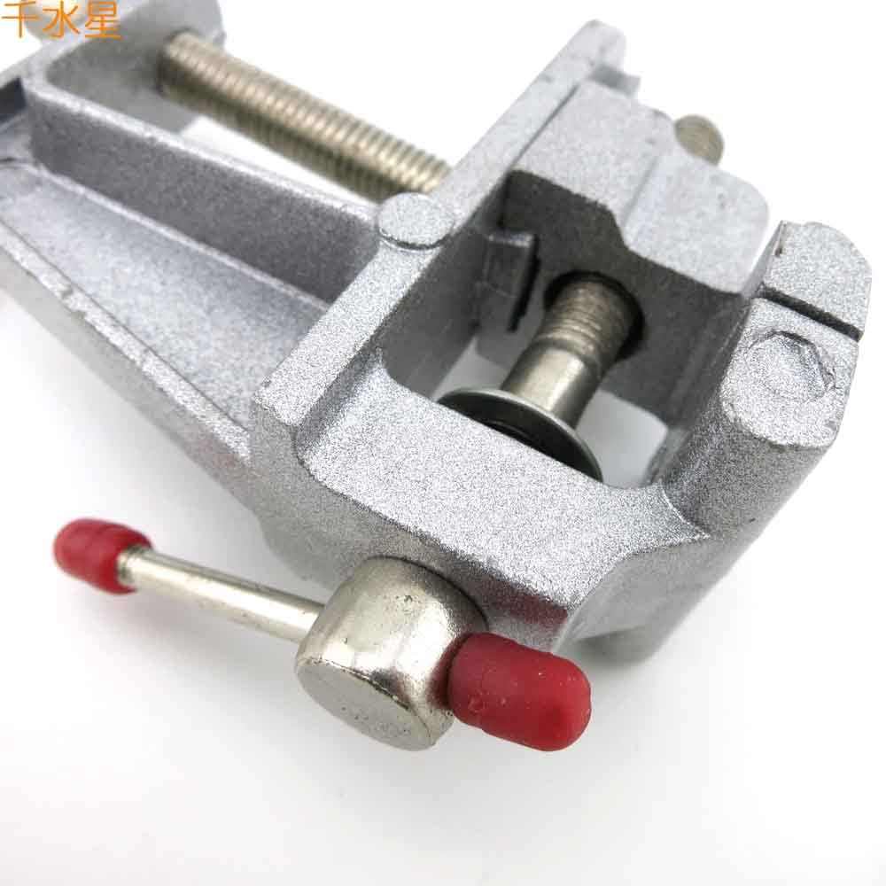 迷你臺鉗 微型模型工具 工作臺夾具 打磨固定 家用虎口鉗 平口鉗-細節圖5
