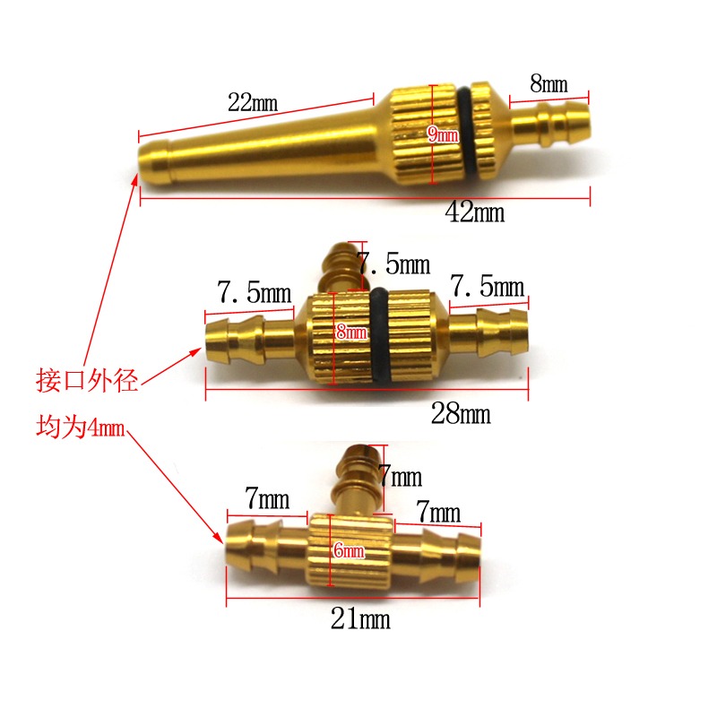 直通三通油濾 T型兩通三通管 DIY航模車模製作加油嘴油濾器配件-細節圖4