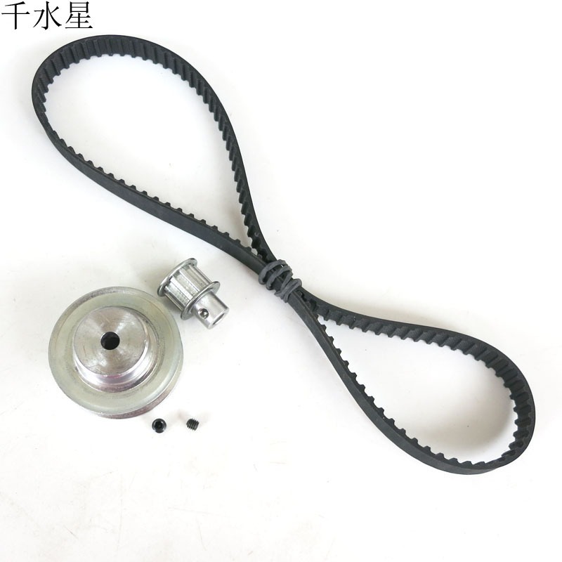 1:2.4減速同步帶輪套裝 DIY科技模型 鋁合金皮帶輪 機械傳動配件-細節圖4